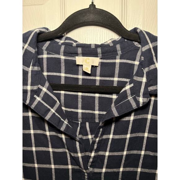 C black and white plaid dress size medium - Picture 3 of 4